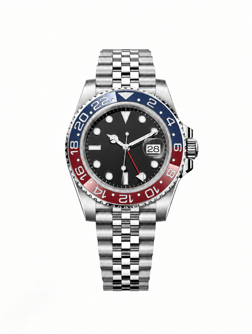 GMTWatch 40mm Red and Blue 126710blro-0001